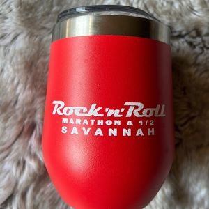 Rock and roll Marathon Savannah travel wine drink cup